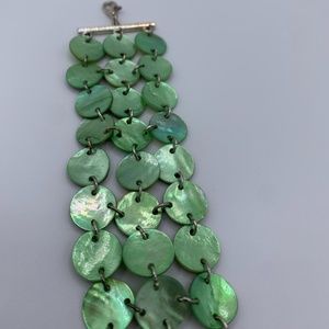 Green Abalone Shell Bracelet